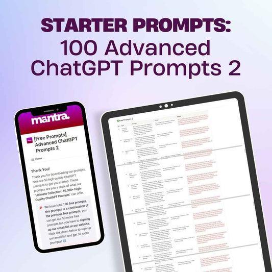 [Starter Prompts] Advanced ChatGPT Prompts 2